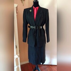 Kasper 💯%Wool Skirt Suit